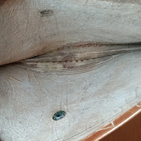 Hand Tooled Leather Tribal Clutch and Wallet - Picture 11 of 13